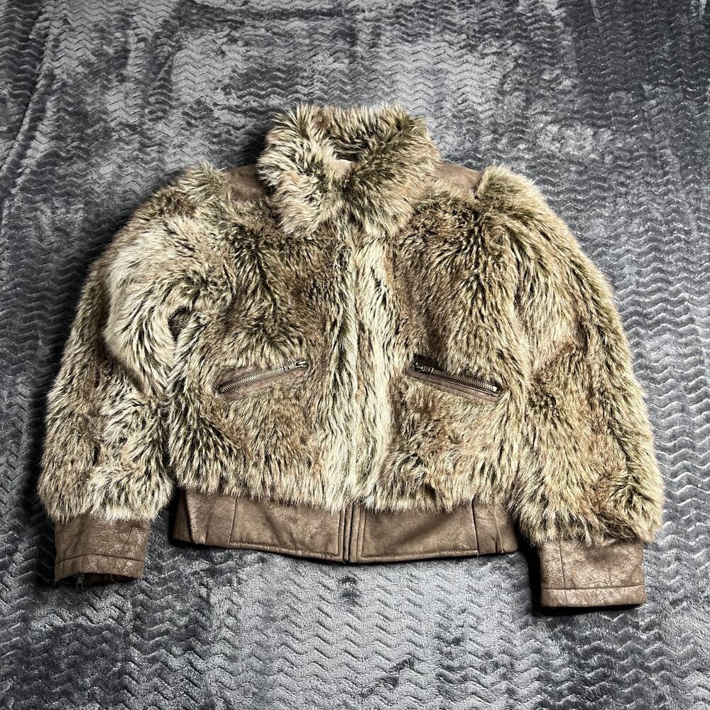 Chilli Brand jacket Faux Fur Size 6
